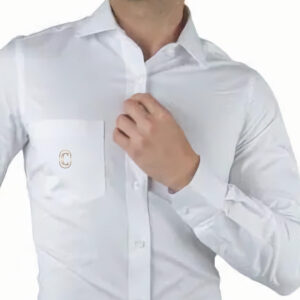 camisa puño simple para hombre y mujer